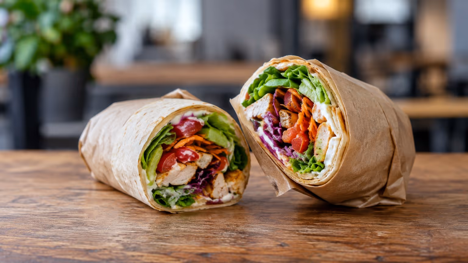 Wrap recheado pra levar pro trabalho