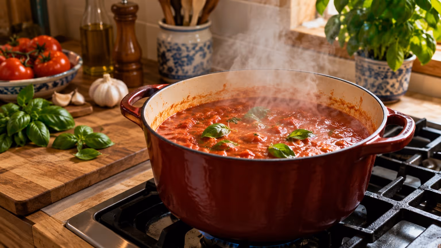 Molho de tomate caseiro que substitui qualquer pronto