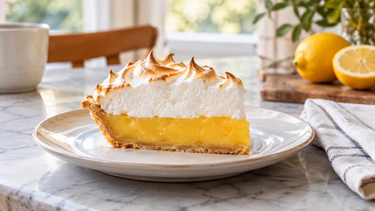Torta de limão com massa crocante