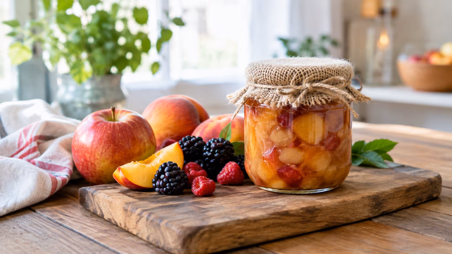 Compota de frutas caseira pra acompanhar sobremesas