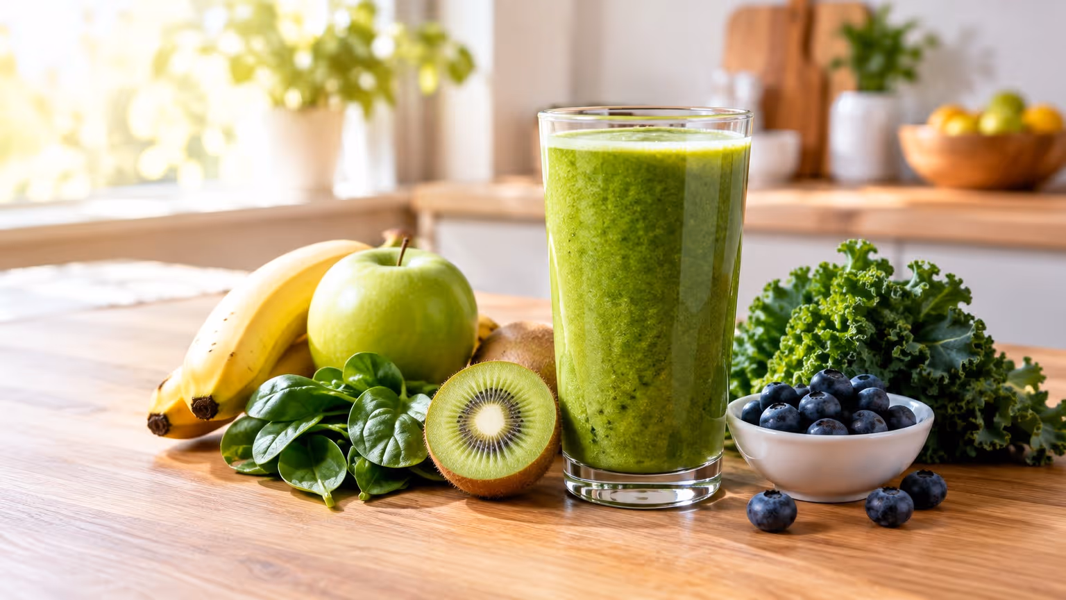 Vitamina verde pra começar o dia com energia