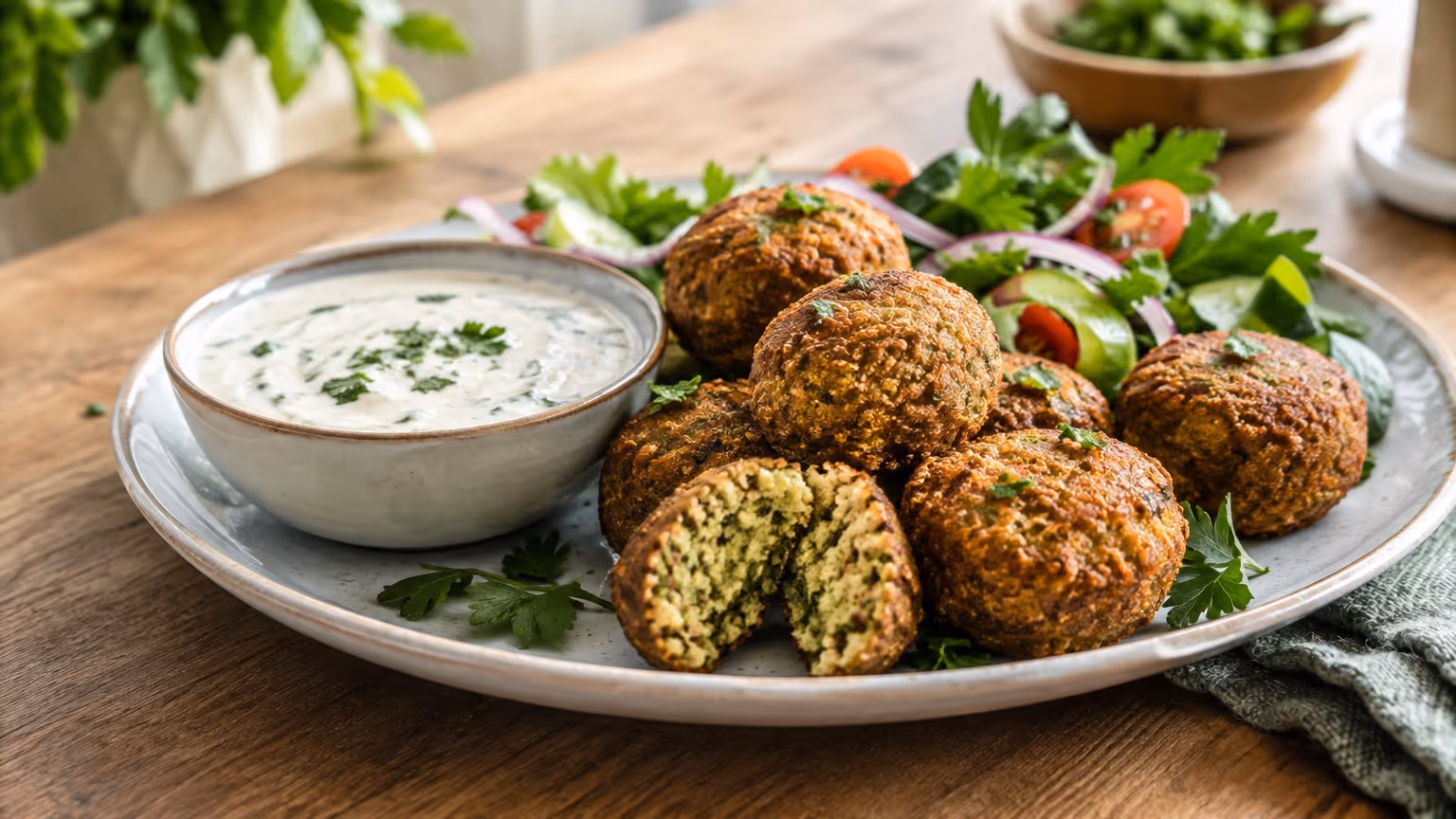 Falafel crocante do jeito do Oriente Médio