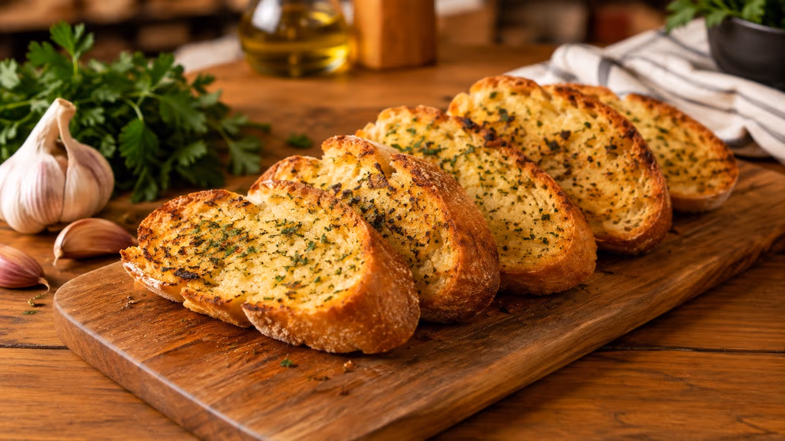 Pão de alho caseiro mais gostoso que o pronto
