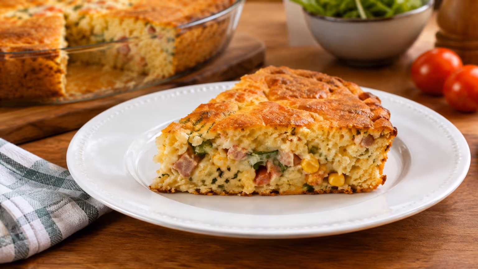 Torta salgada de liquidificador prática pro lanche