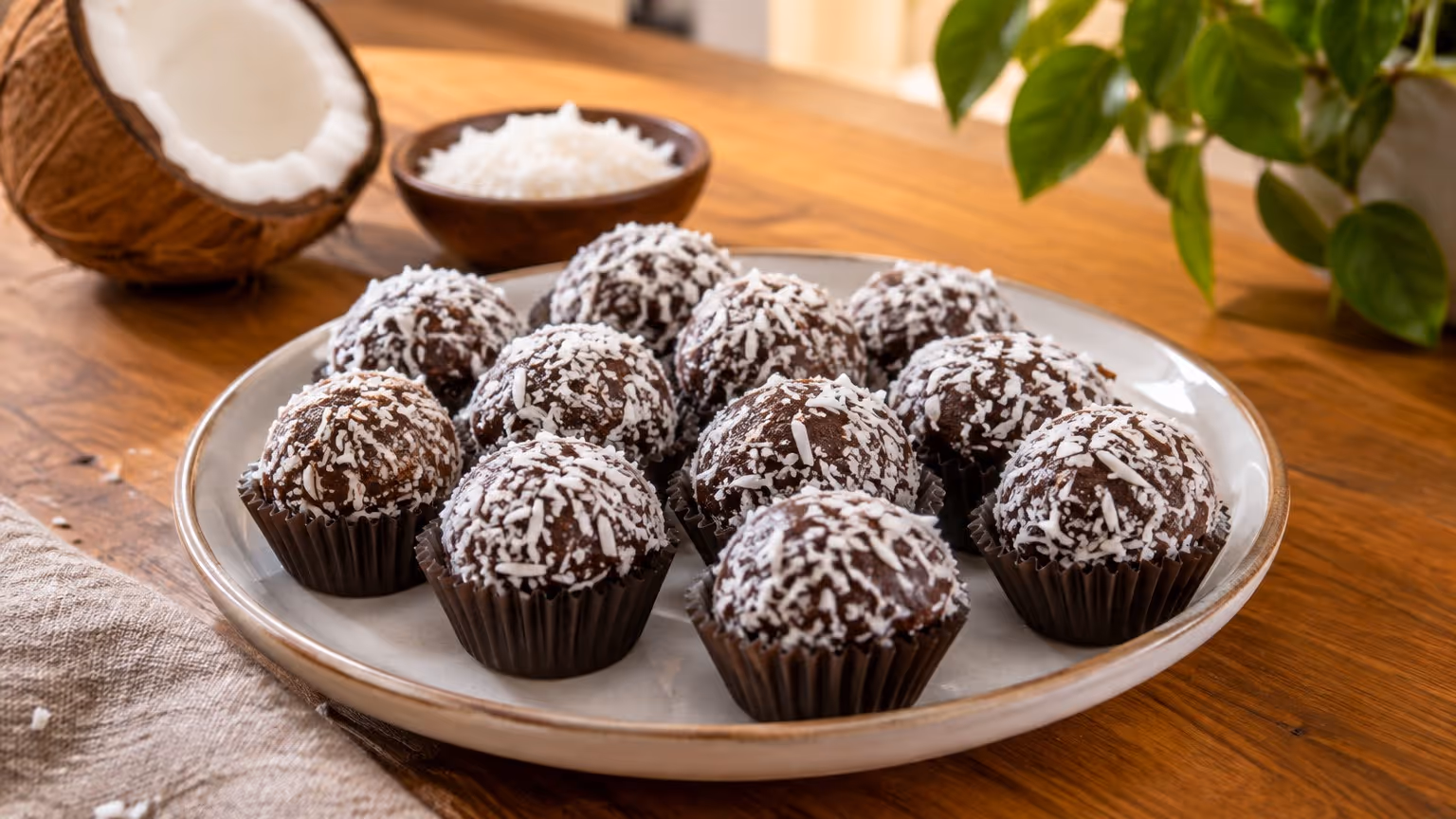 Brigadeiro vegano de leite de coco