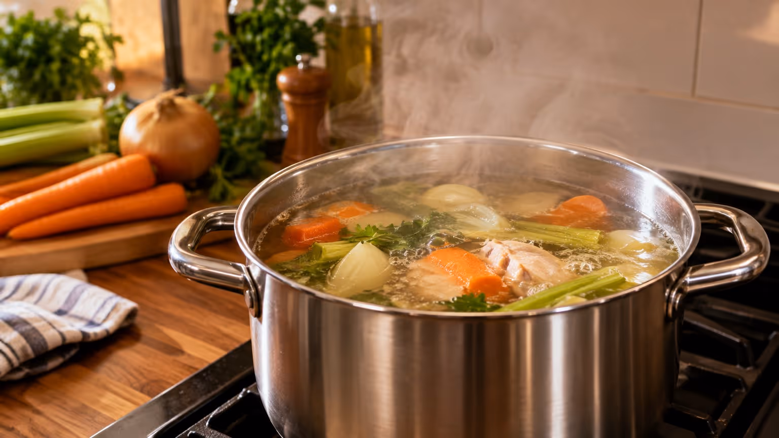 Como fazer caldo caseiro pra deixar no congelador